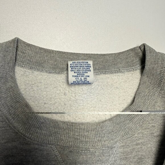 Vintage 90s Russell Athletic Sweatshirt Mens XL 25x26.5 Gray Crew Neck - Picture 8 of 10